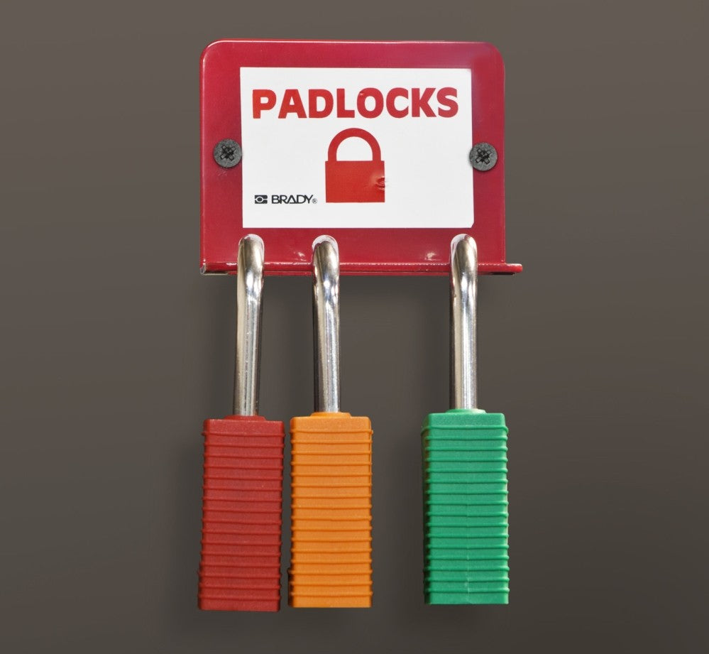 Brady Wall Mounted Padlock Stations Small Brady Wall Mounted Padlock Stations Small